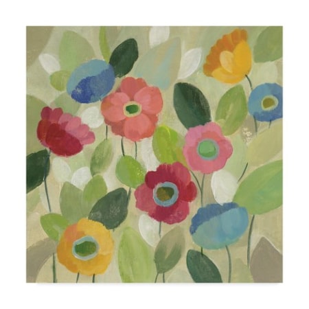 Silvia Vassileva 'Fairy Tale Flowers Iv' Canvas Art,35x35